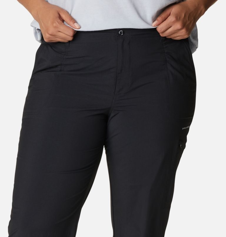 Pantaloni Columbia PFG Aruba Roll Up Dama Negrii | Plus Size SH7AQ90SM